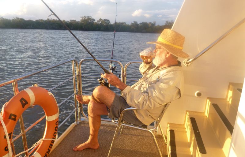 Fishing at Coomera Houseboats