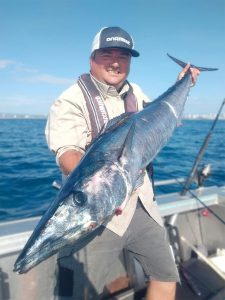 Ben White with a good sized Wahoo he landed off the Gold Coast recently.