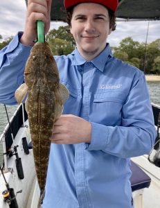 Hayden caught some nice Flathead while on the Gold Coast Broadwater with Clint from Brad Smith Fishing Charters