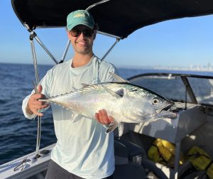 Tim Moorfoot caught and released this hard fighting Mac Tuna off the Gold Coast