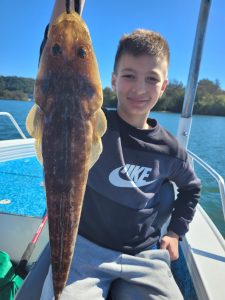 Tyler caught and released some great Flathead on a charter with Brad Smith Fishing Charters on the Tweed River
