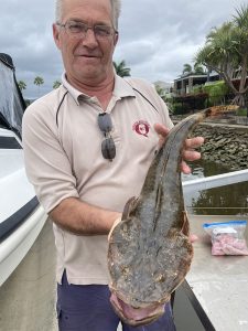 Shane had a good day catching a nice Flathead for dinner in the Broadwater