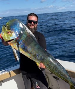 Sea Probe Fishing Charters did well to land this impressive big Bull Dolphin Fish off the Gold Coast Recently